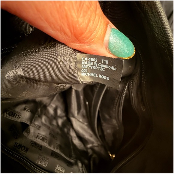 Michael Kors Brown Tote with Gold Accents - Picture 8 of 11